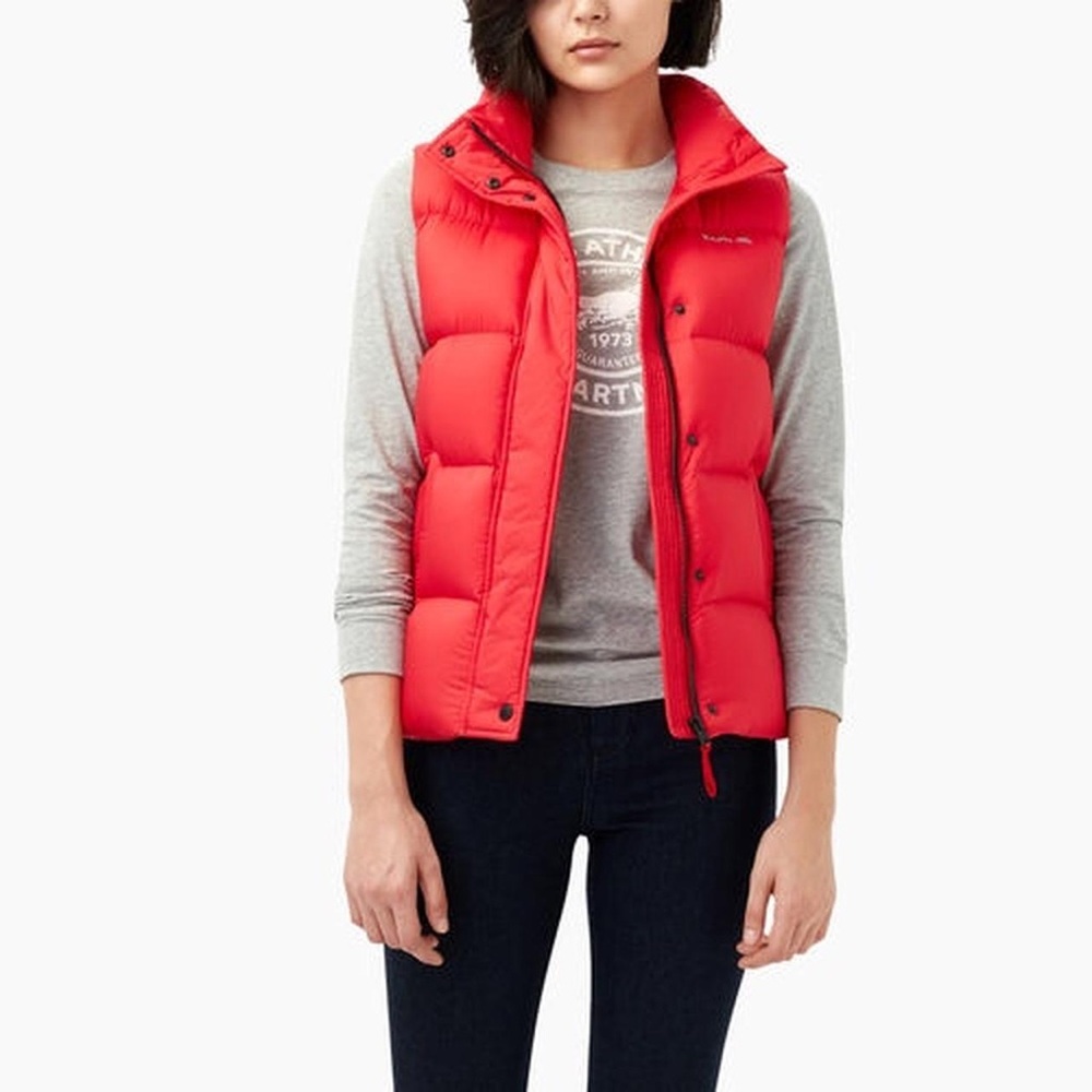 Roots Women's Bright Red Puffer Vest